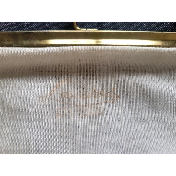 Vintage 50s 60s Corde Lumured‎ Bead White Ivory Kisslock Handbag Purse - Picture 11 of 12